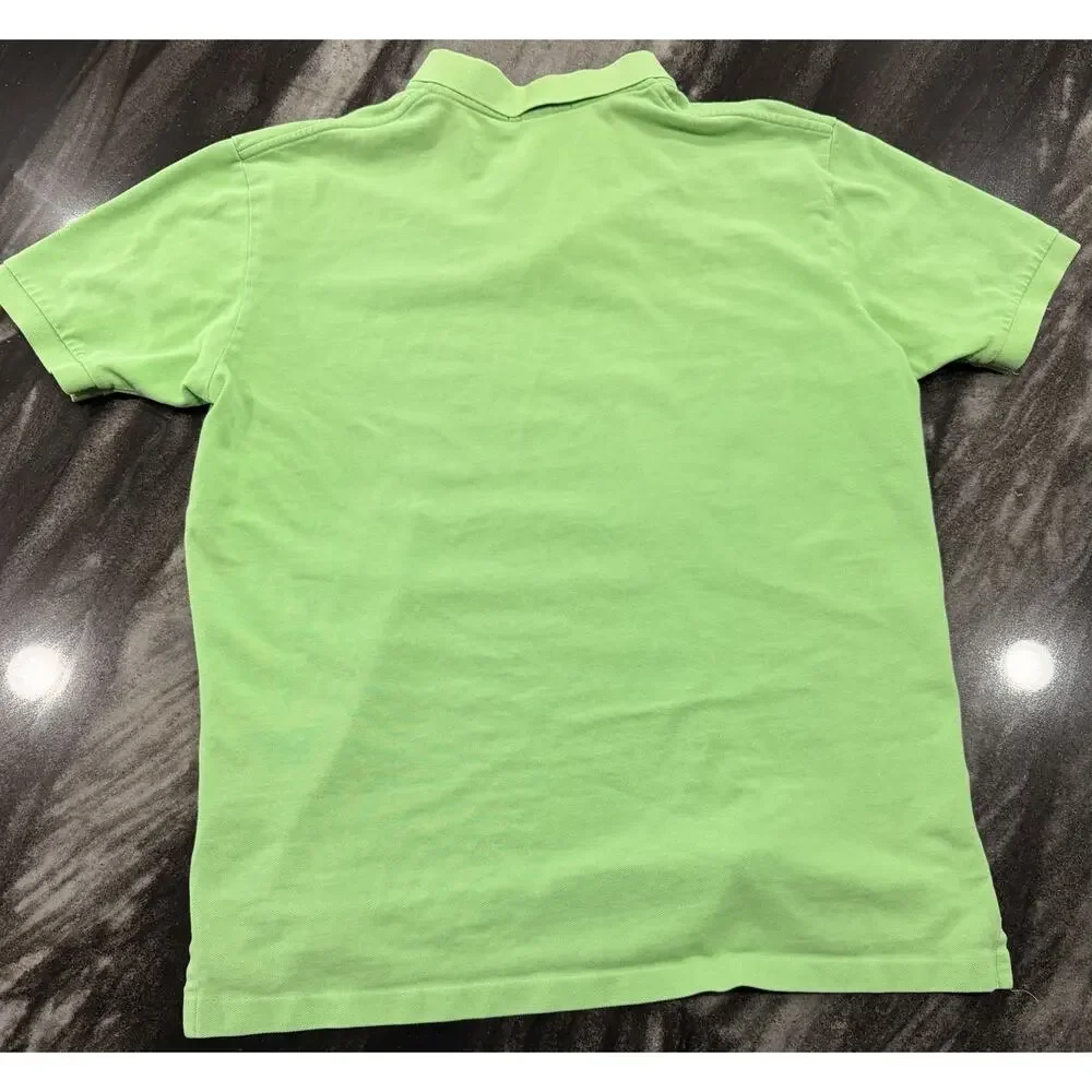 Vintage Polo Ralph Lauren Green Polo Shirt Men’s XL Pink Pony Short Sleeve